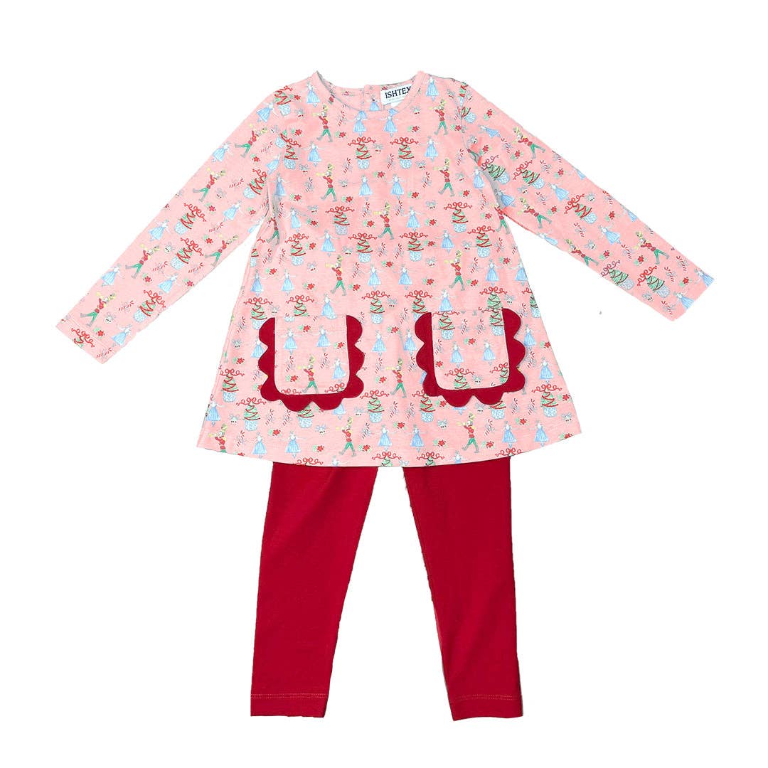 Nutcracker Girl's Pocket Leggings Set