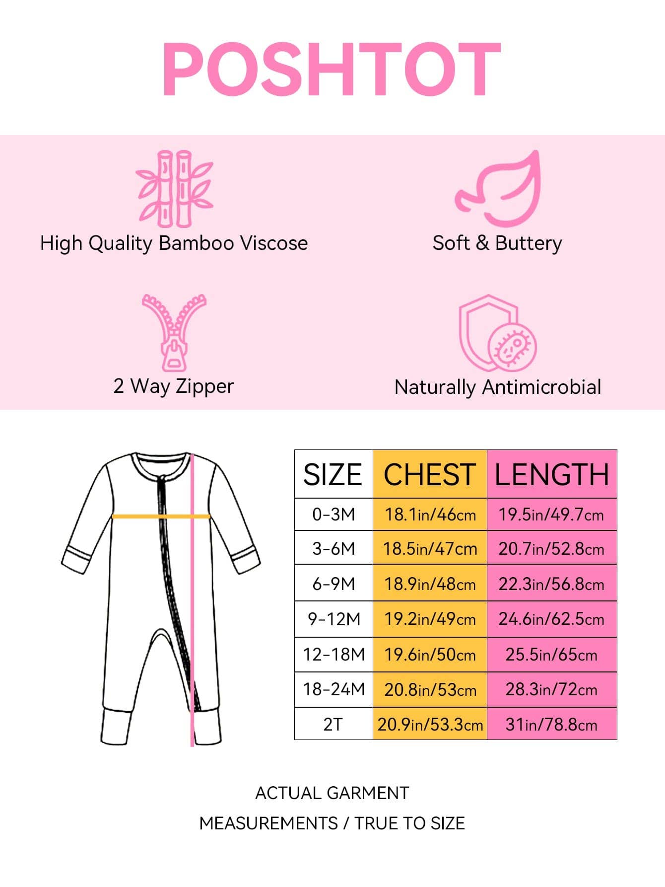 Sweet Treats Bamboo Baby Convertible Zippy Romper