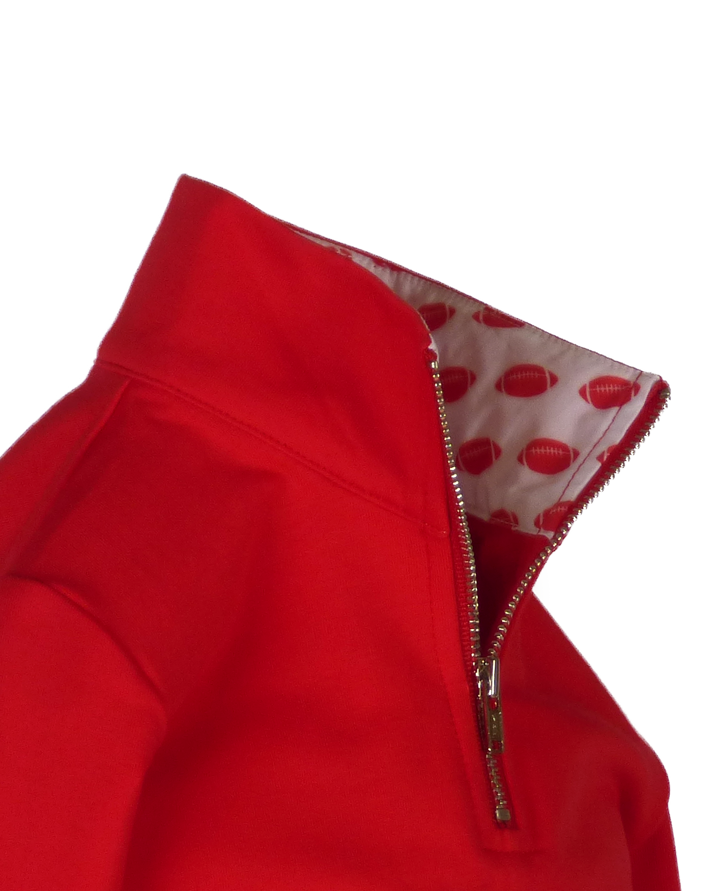 Game Day Quarter Zip - Red