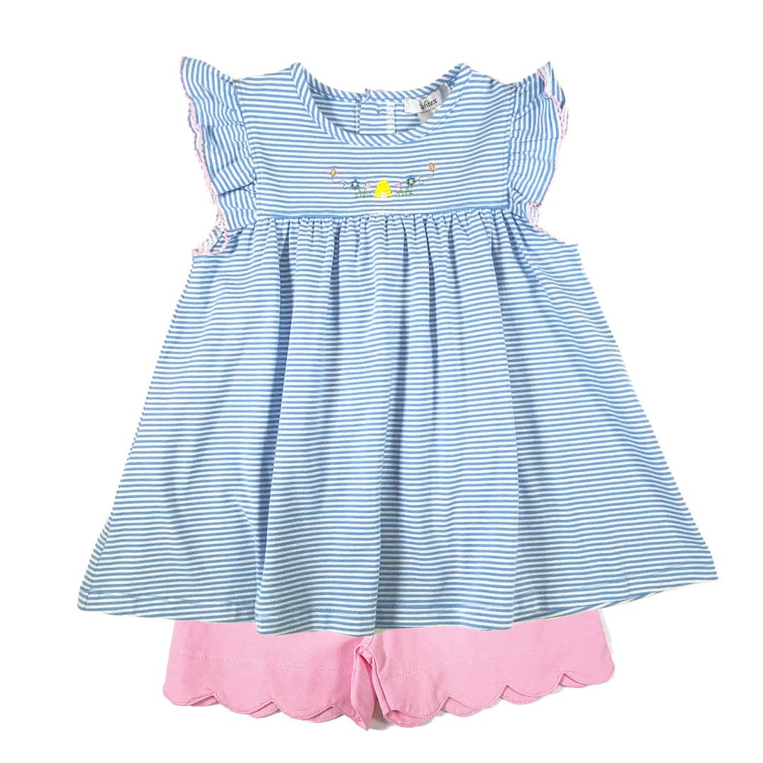 Beehive Girl's Shorts Set