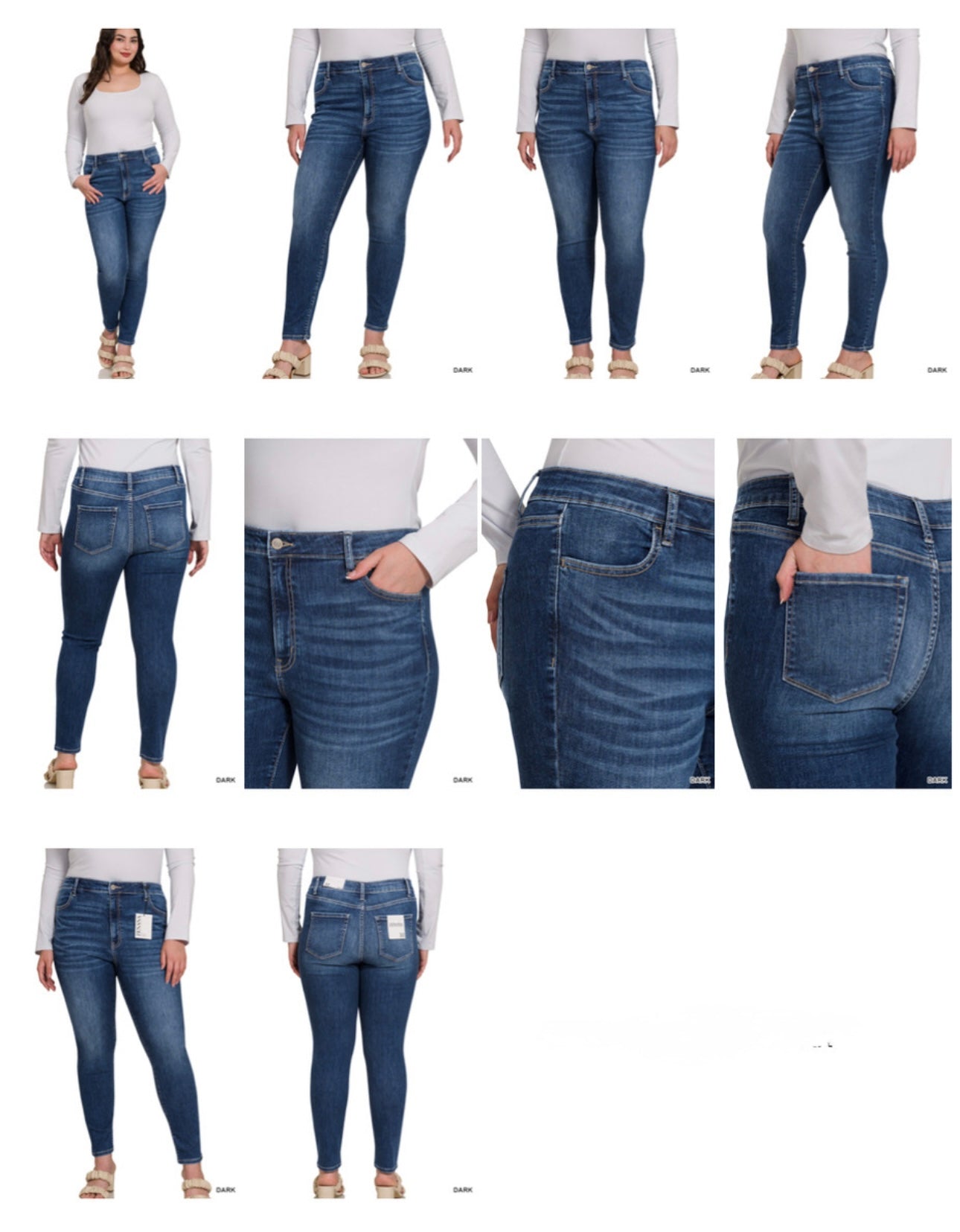Plus High Waist Skinny Jegging Jeans
