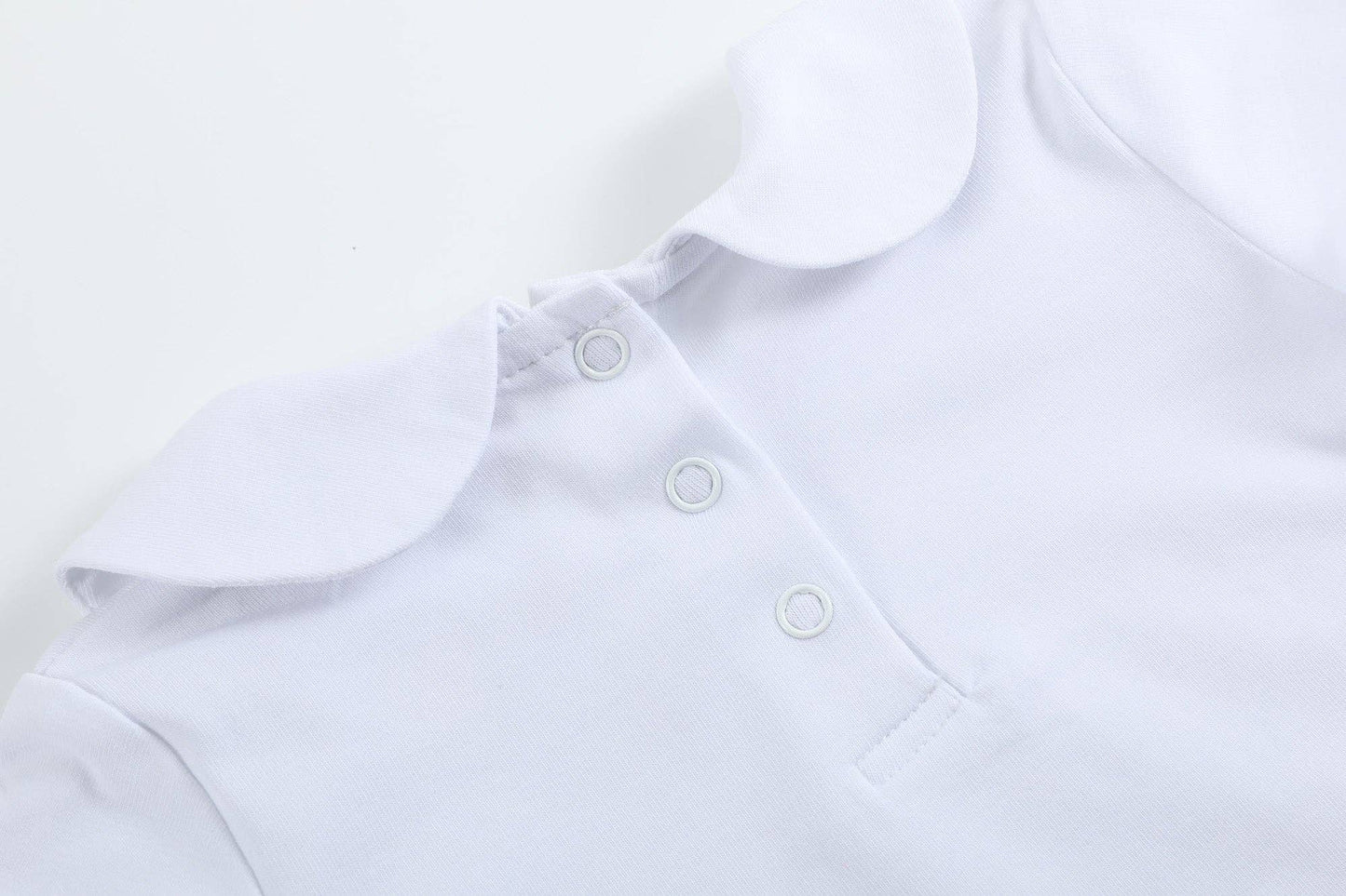 The Perfect Onesie - White Collar Baby Romper