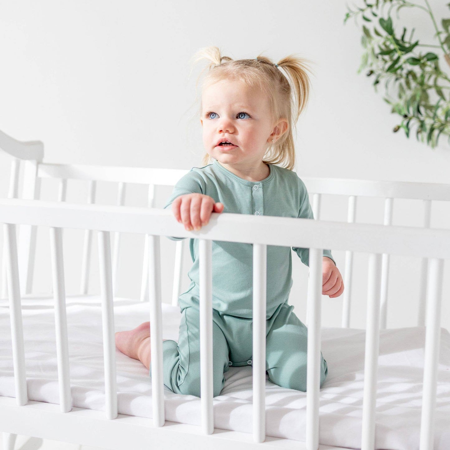 Luna & Arlo Basics Playsuit - Moss
