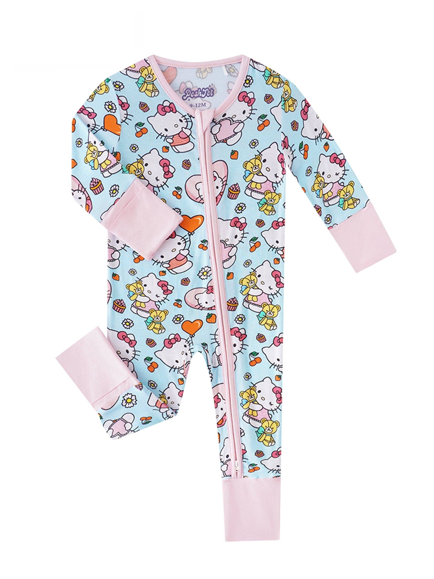 Hello Kitty Bamboo Baby Convertible Zippy Romper