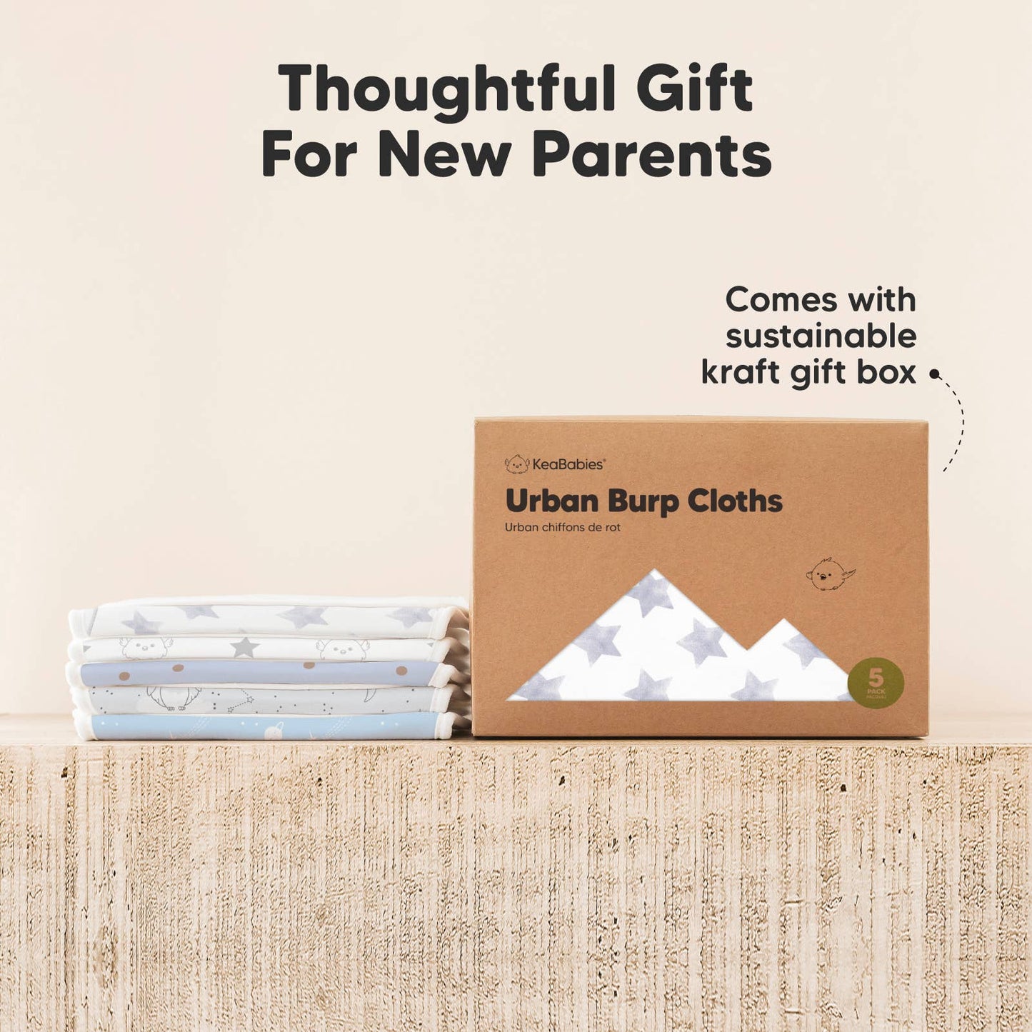 5-Pack Urban Burp Cloths
