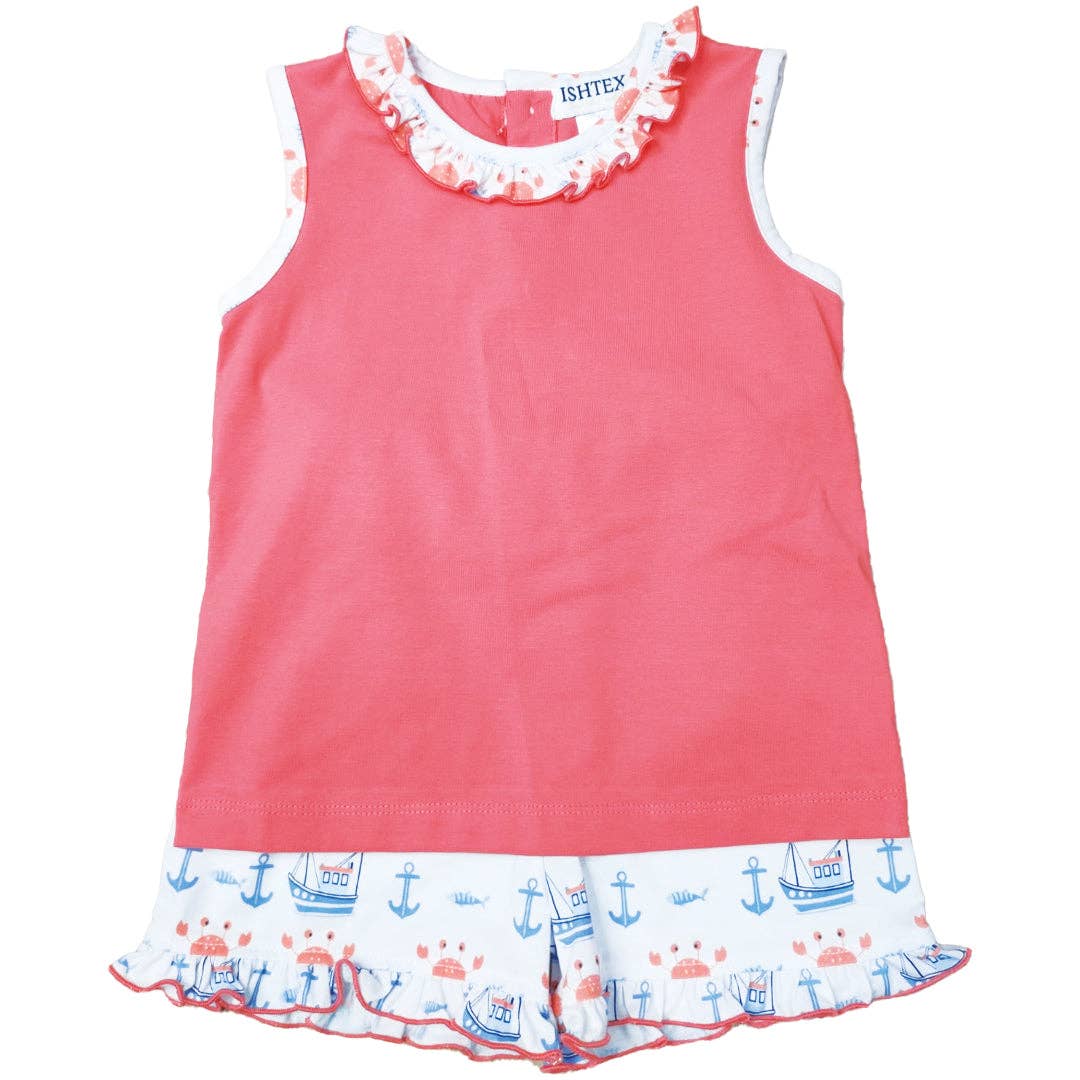 Fishing Girl's Short Set