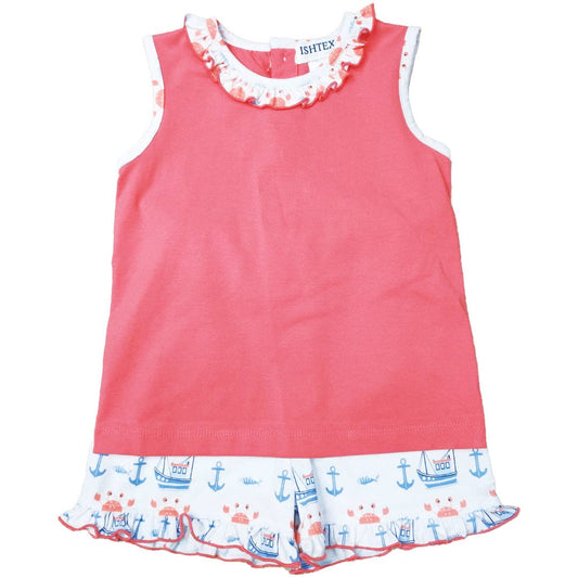 Fishing Girl's Short Set
