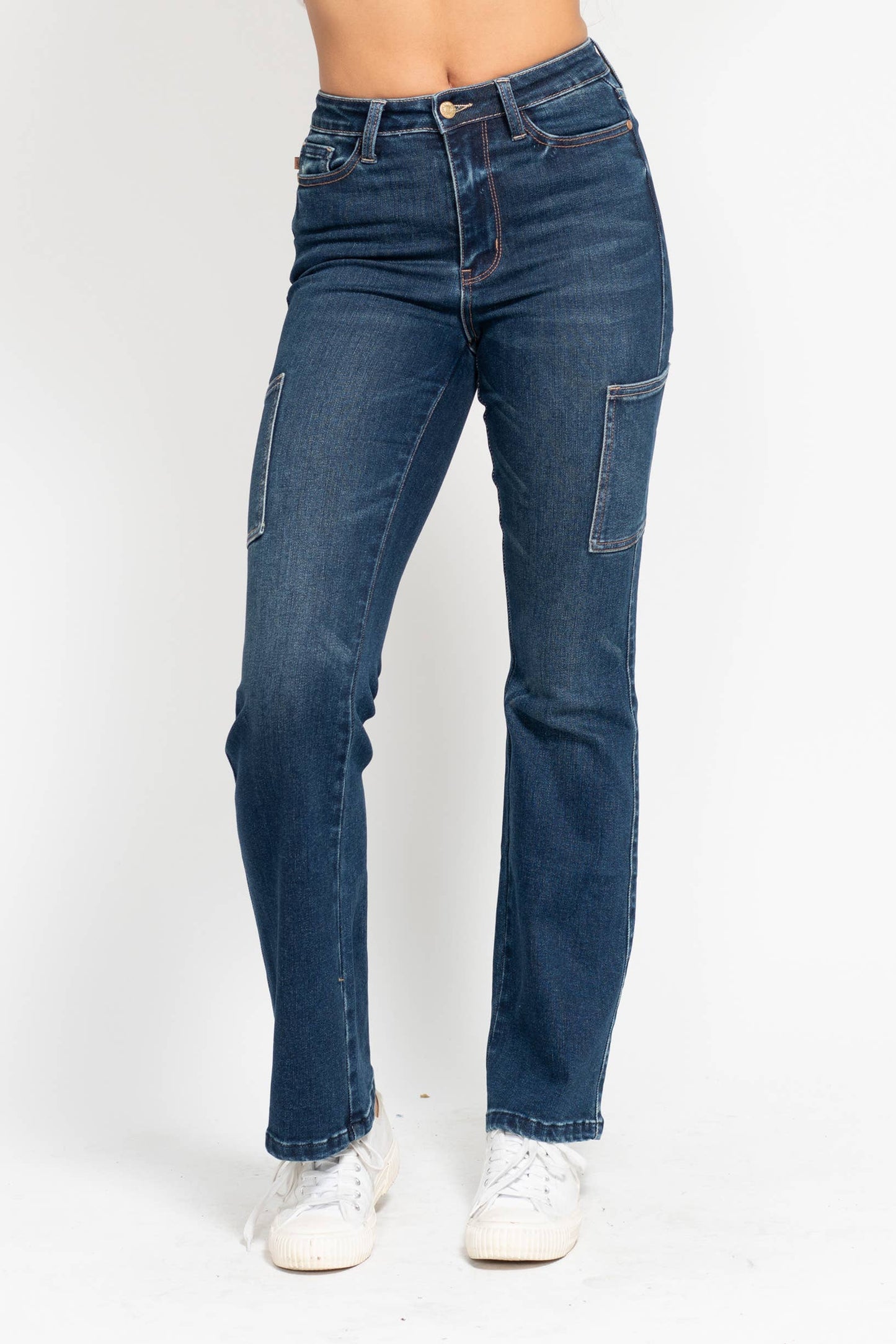 High Waisted Cargo Bootcut