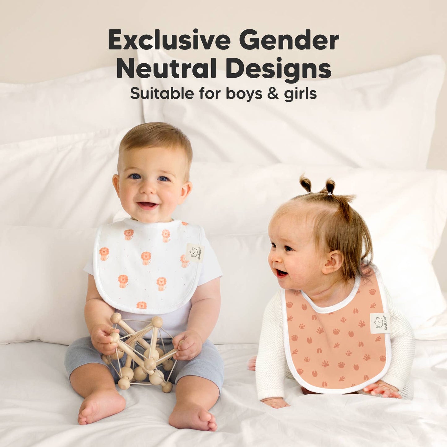 8-pack Urban Drool Bibs for Teething Baby Boys