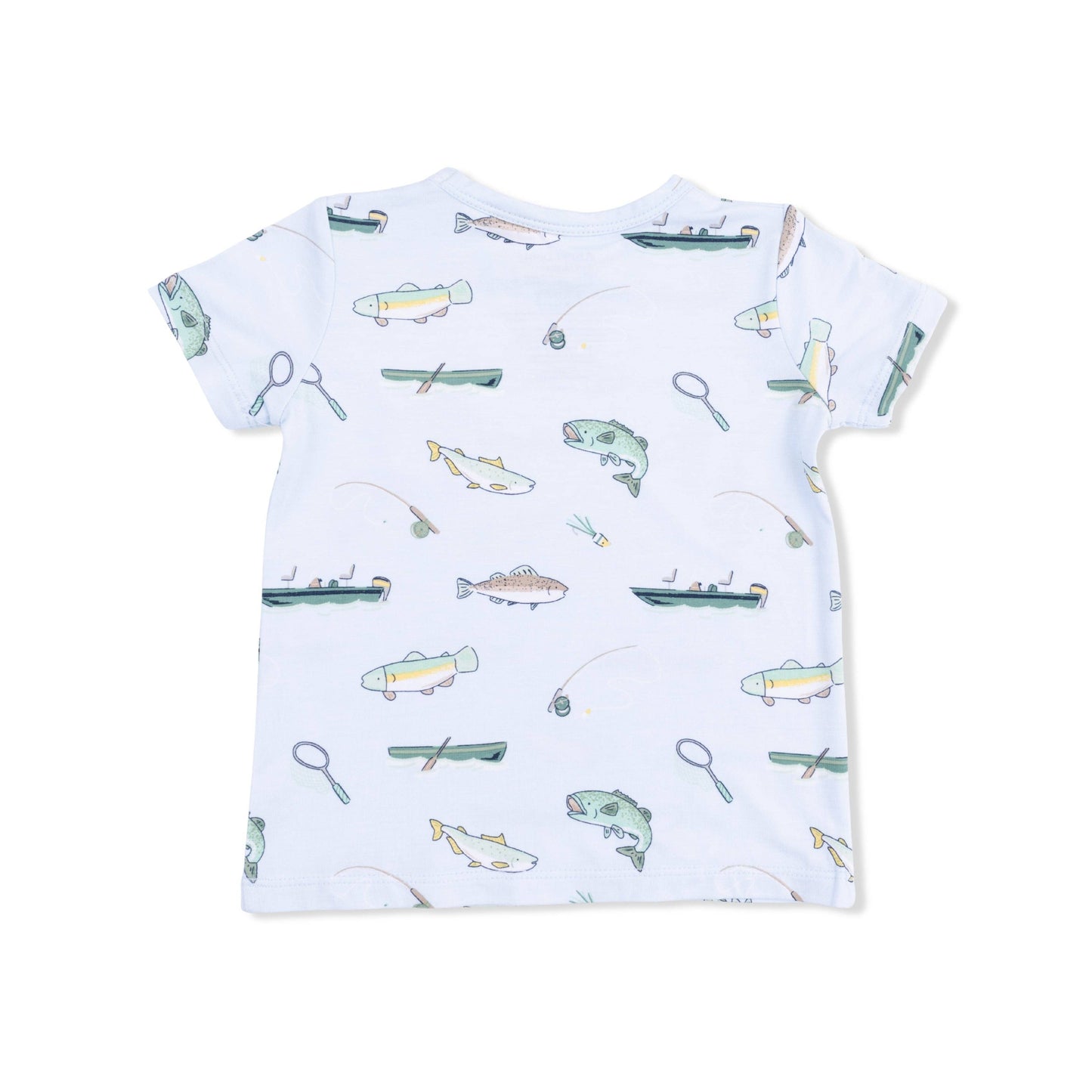 Fishing - Crew Neck Tee with Casual Short Set