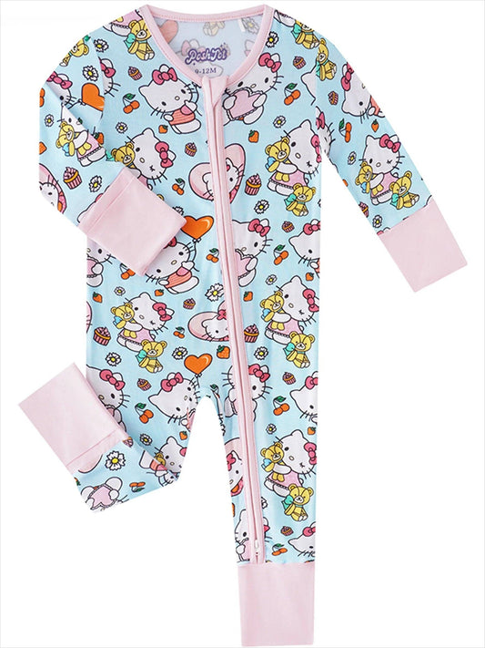 Hello Kitty Bamboo Baby Convertible Zippy Romper