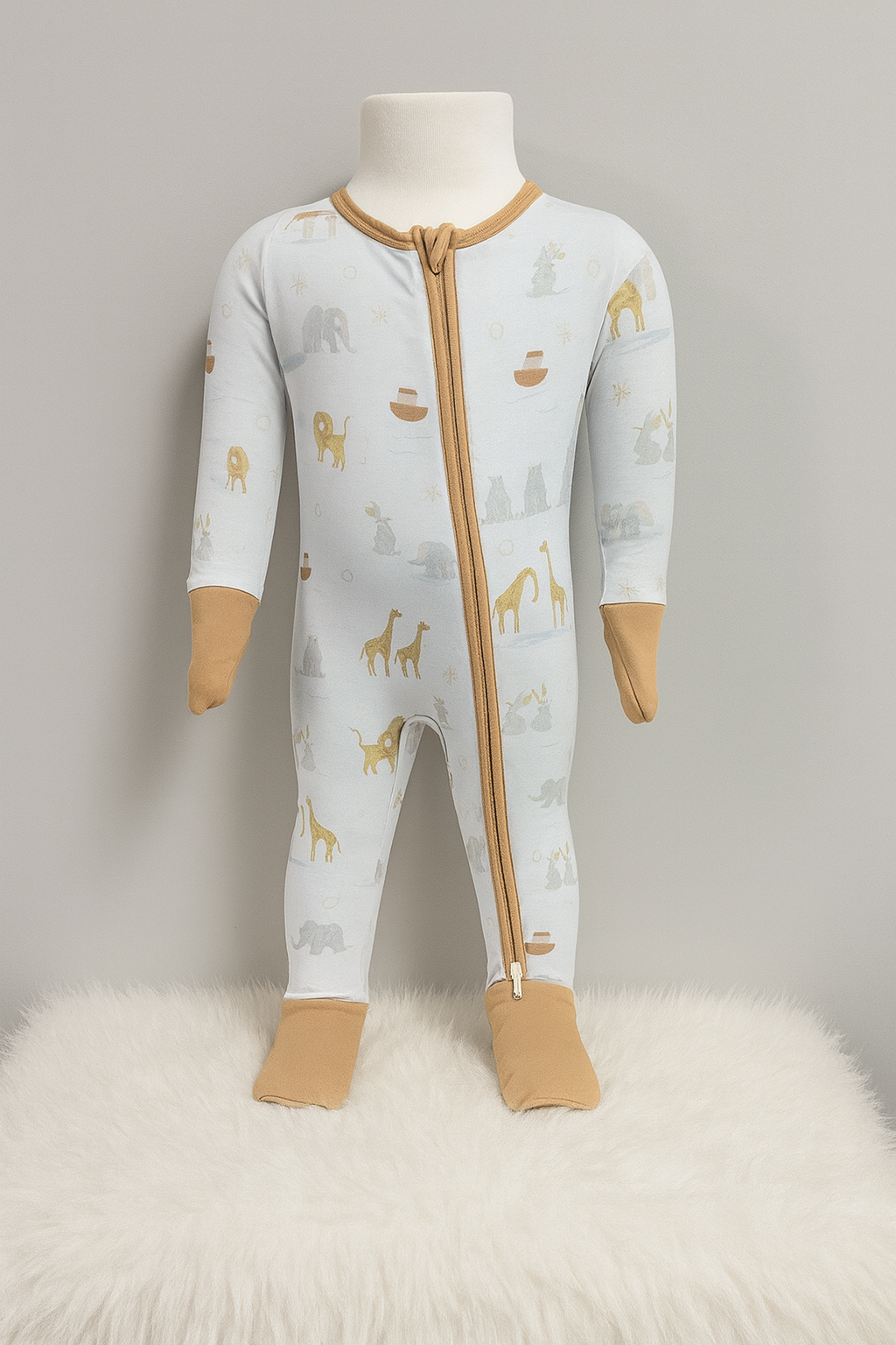 Noah's Ark Convertible Zip Romper