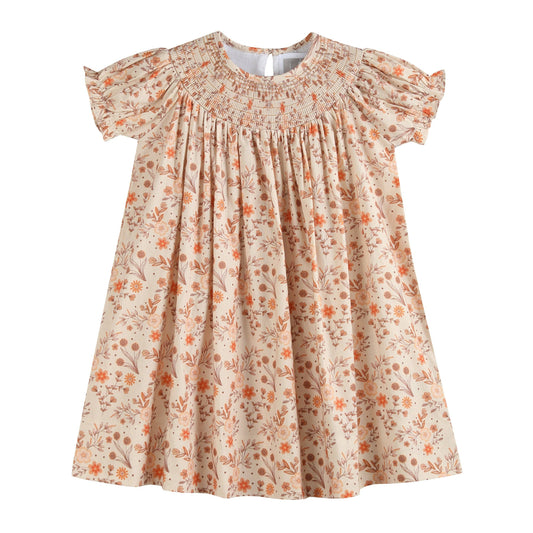 Floral Smocked Bishop Dress