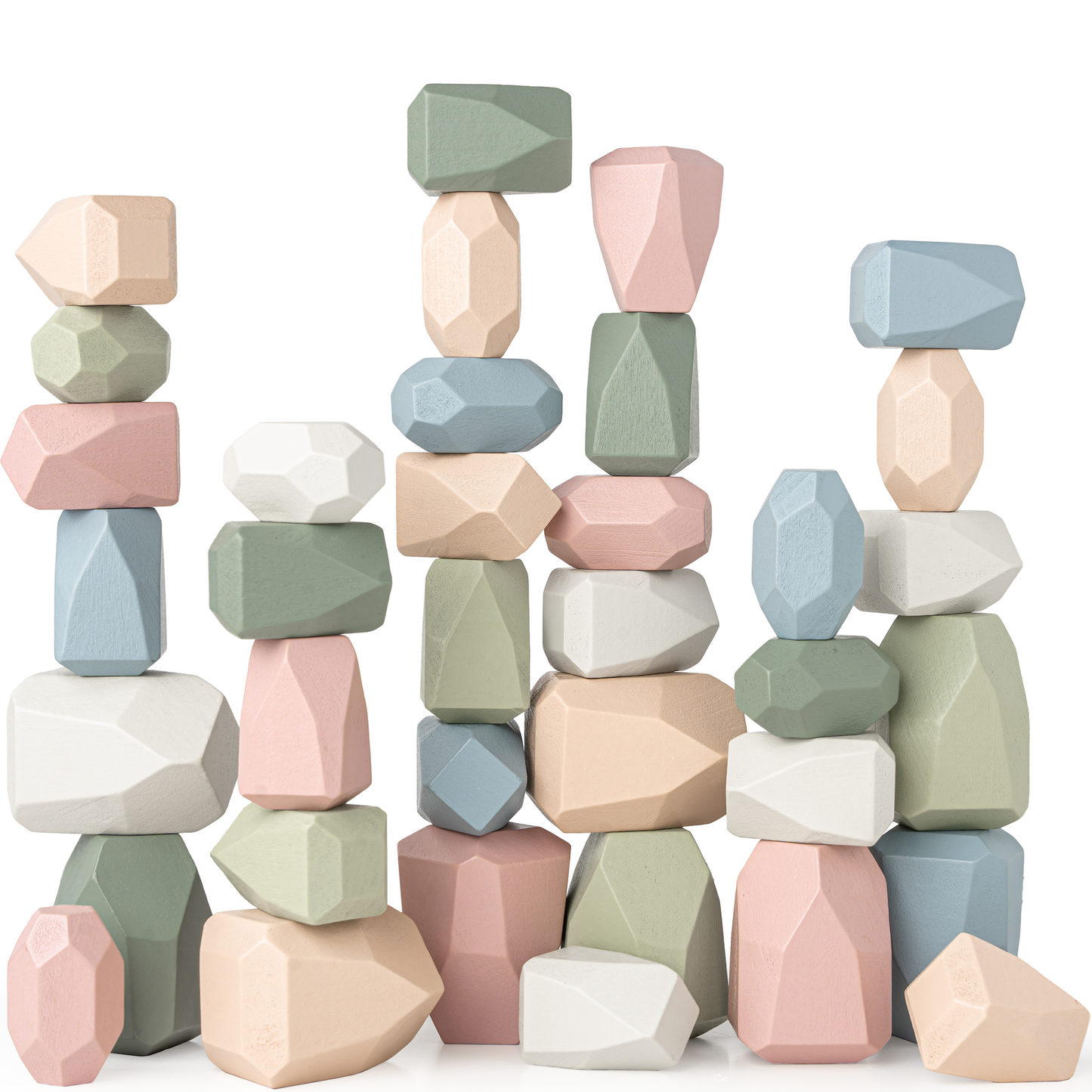 Stacking Blocks for Toddlers by Comfy Cubs in Blue or Pink