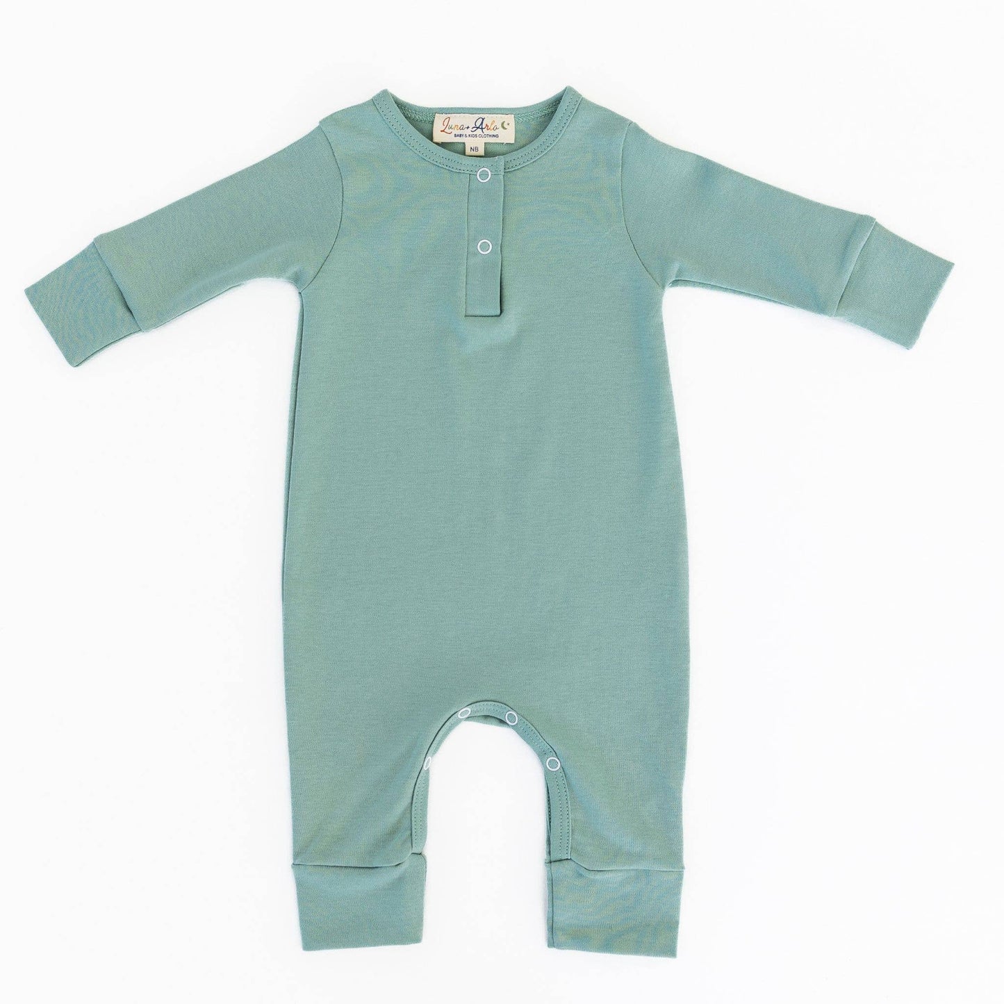 Luna & Arlo Basics Playsuit - Moss