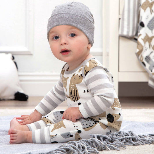 Baby Boy's Puppy Dogs Cotton Romper