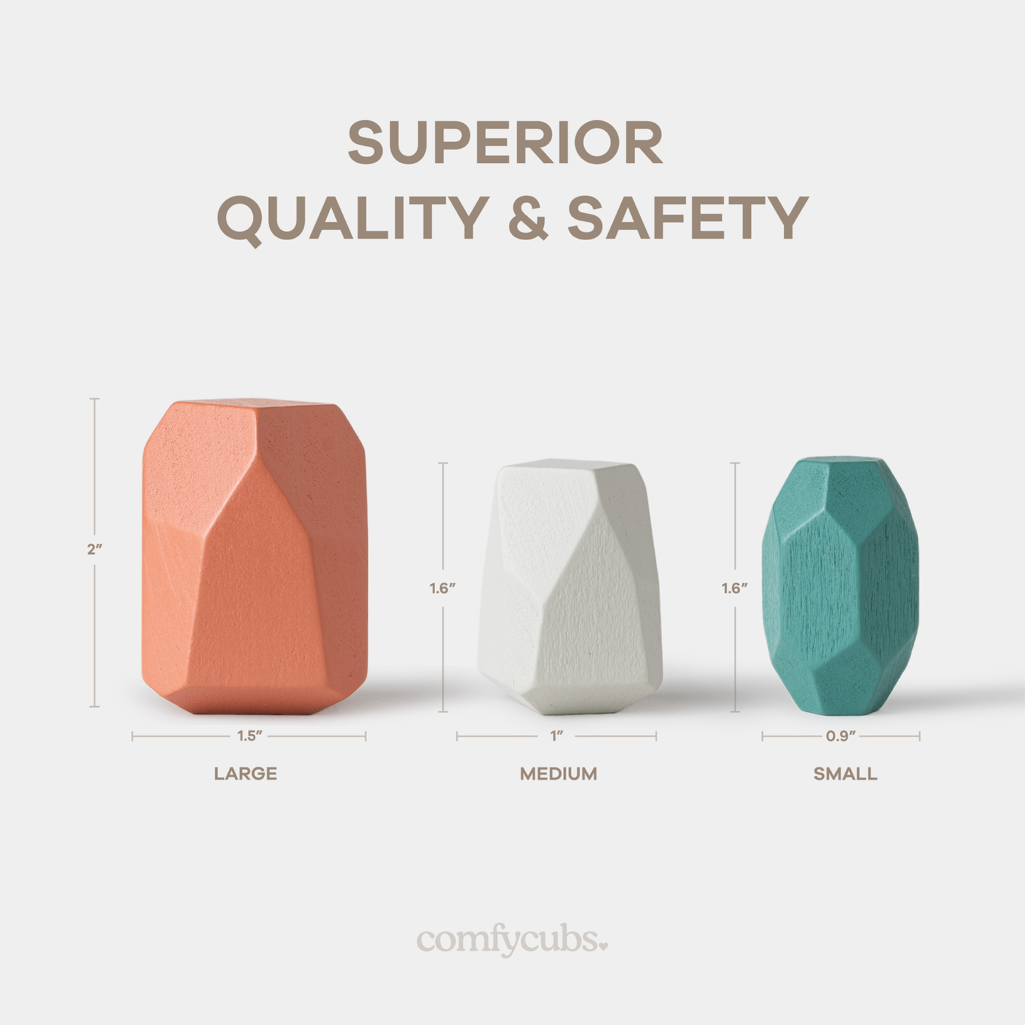 Stacking Blocks for Toddlers by Comfy Cubs in Blue or Pink