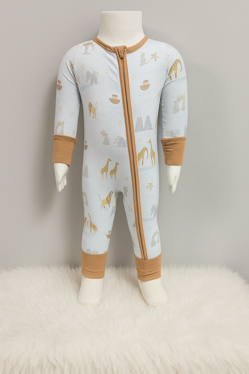 Noah's Ark Convertible Zip Romper