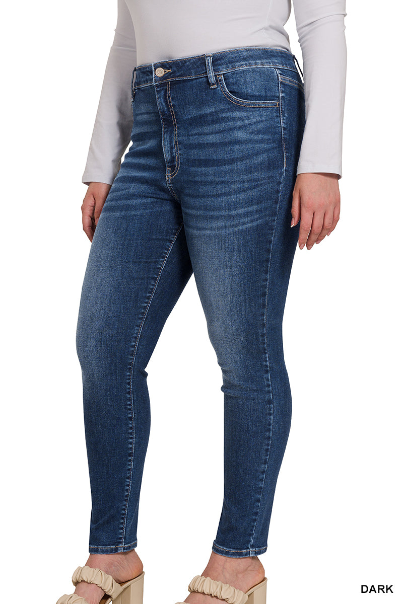 Plus High Waist Skinny Jegging Jeans