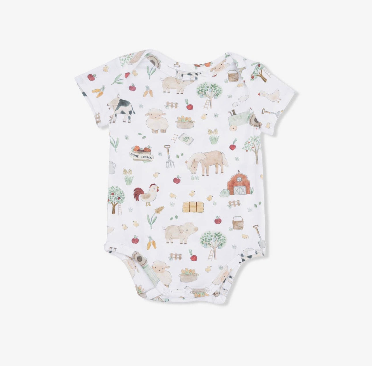 Cute Farm Animals Uni - Short Sleeve Bodysuit