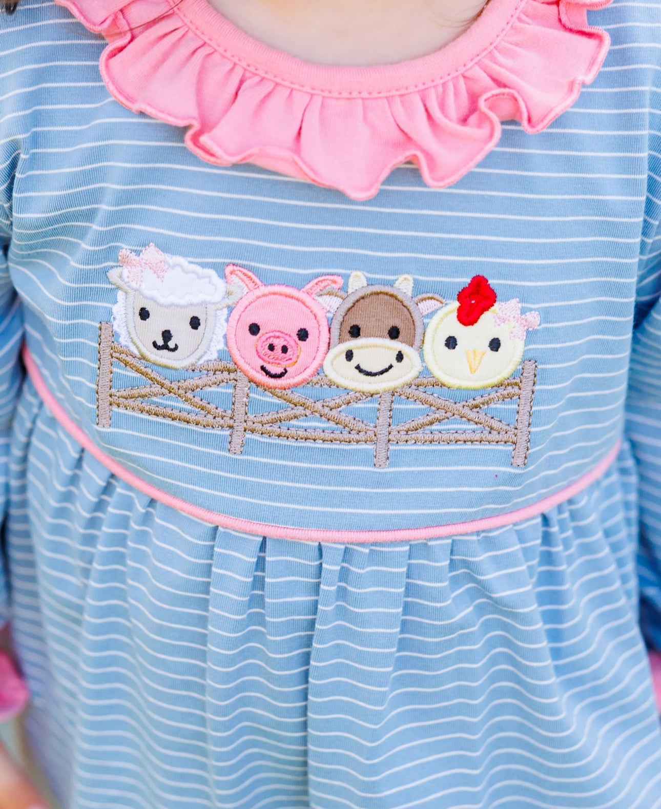 Farm Friends Ruffle Romper