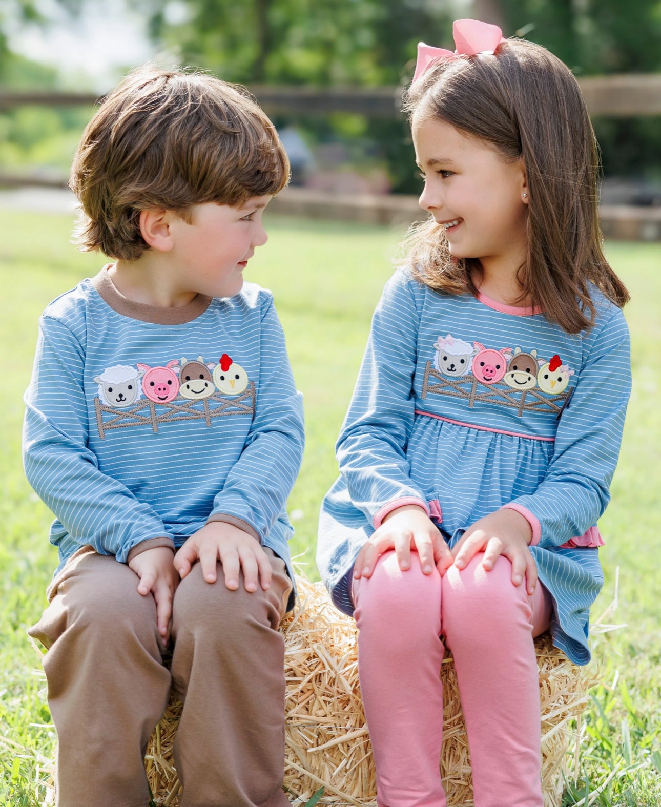 Farm Friends Ruffle Pocket Pant Set