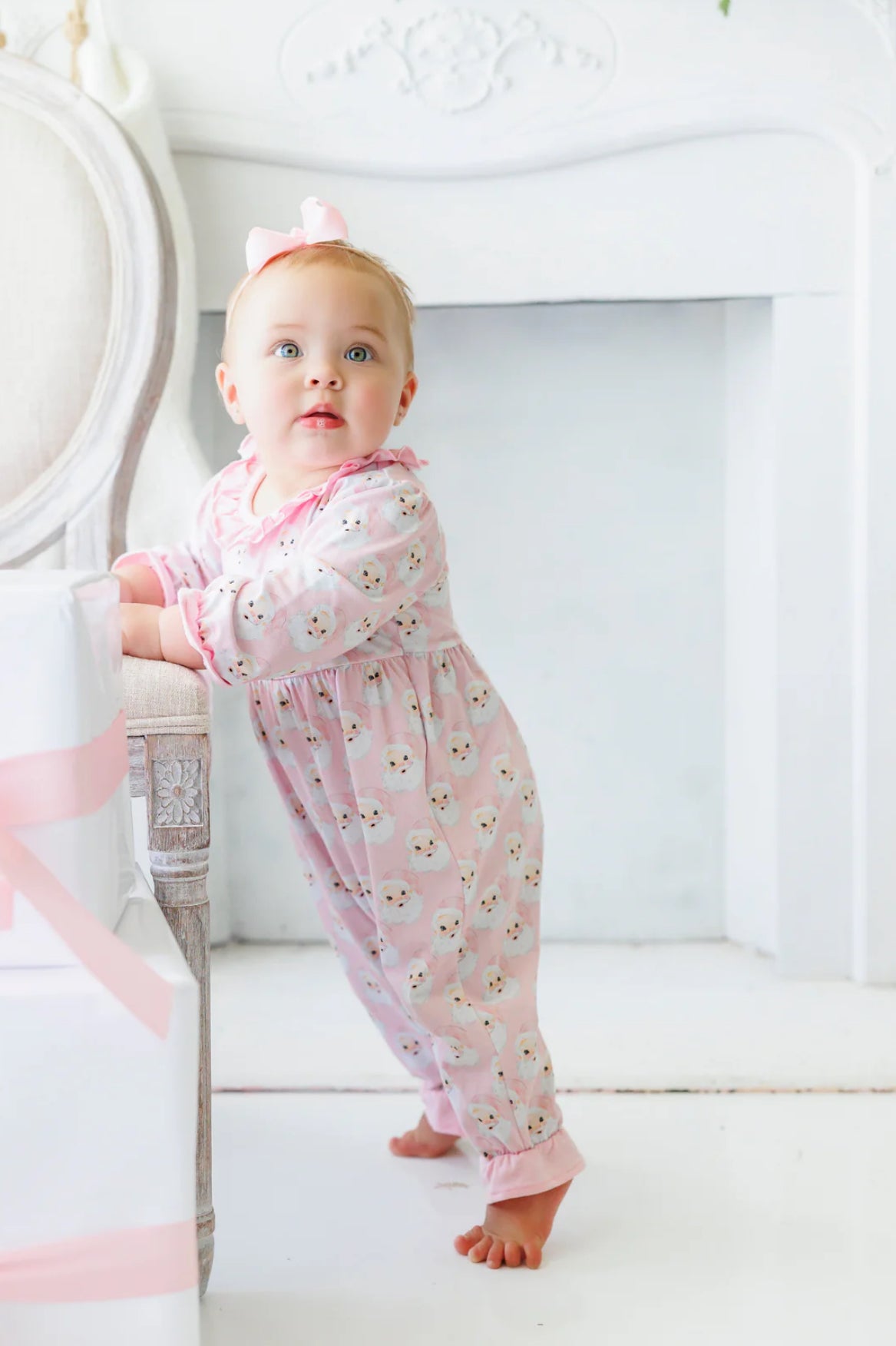 Jolly Santa Ruffle Romper