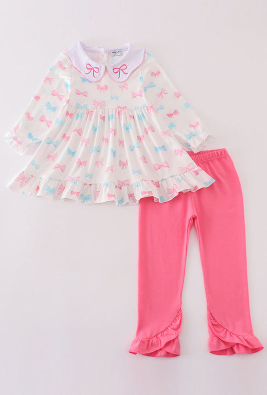 Pink Bow Embroidery Set