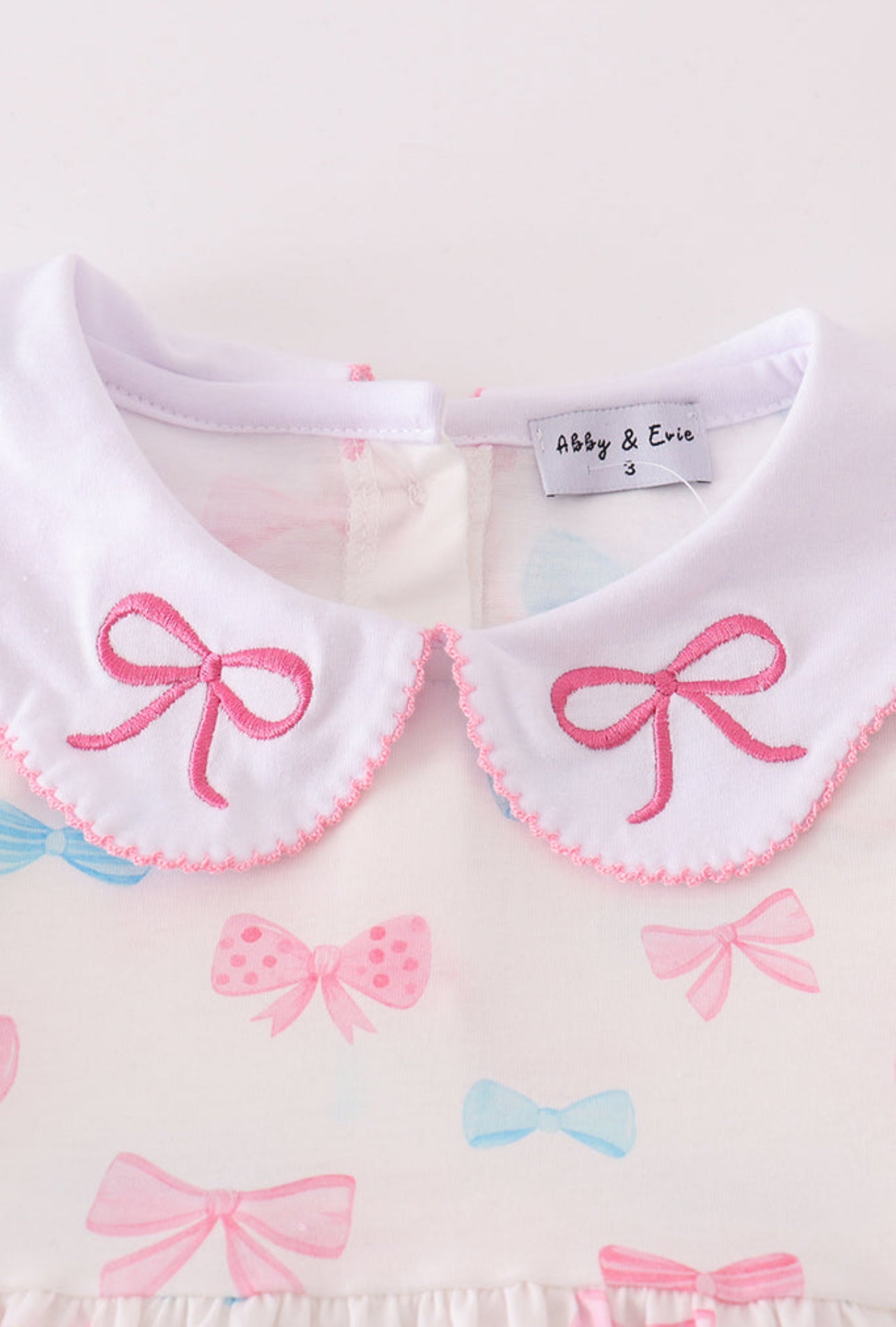 Pink Bow Embroidery Set