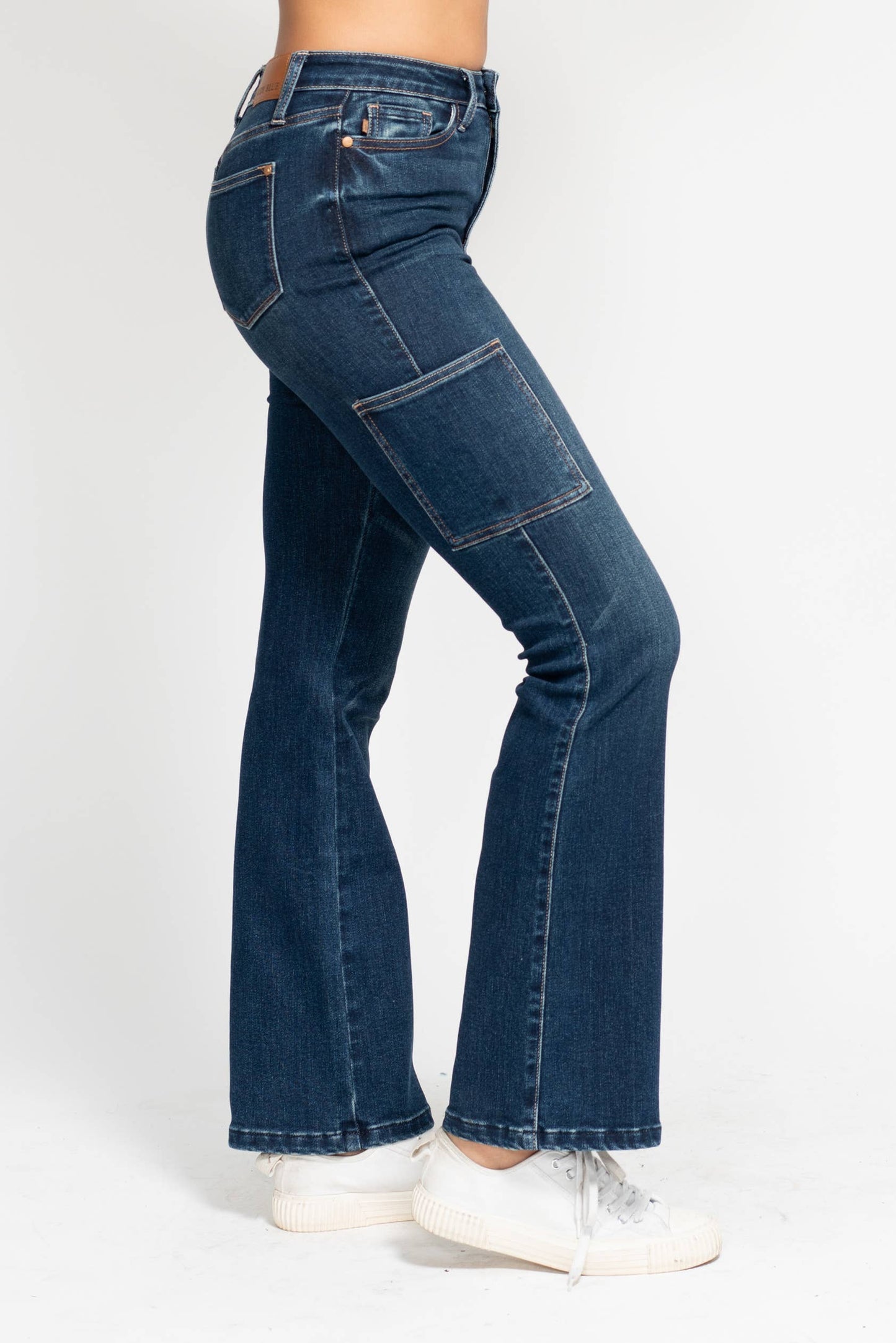 High Waisted Cargo Bootcut