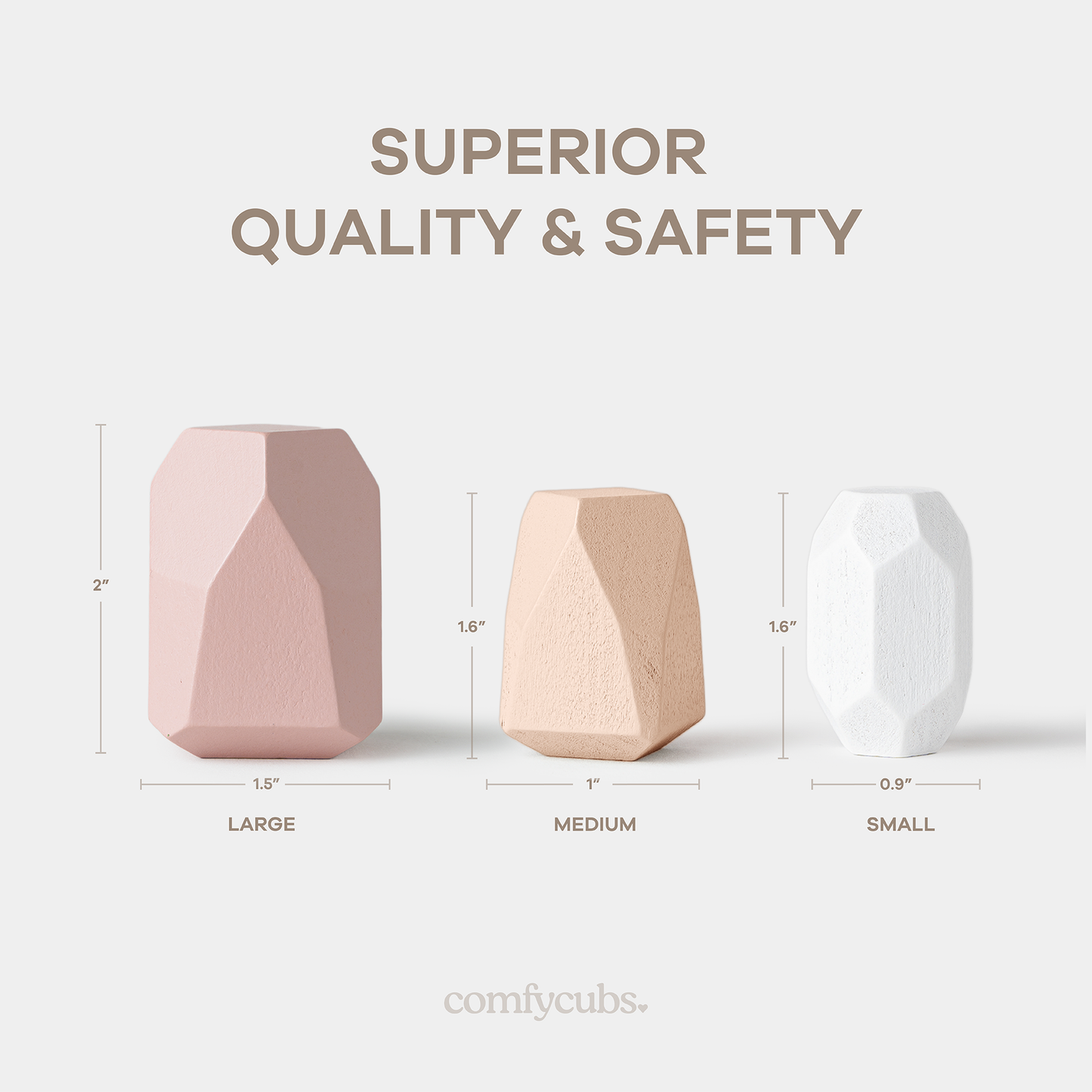 Stacking Blocks for Toddlers by Comfy Cubs in Blue or Pink