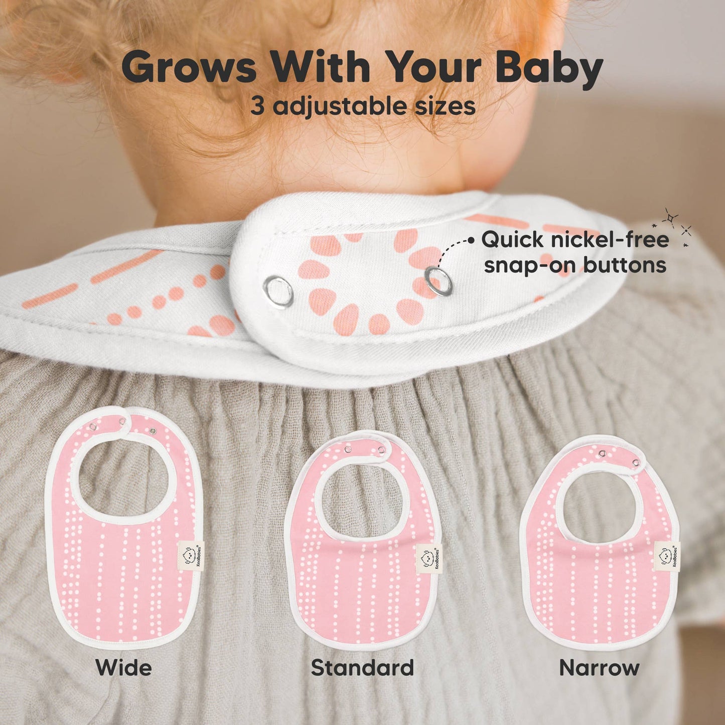 8-pack Urban Drool Bibs for Teething Baby Girls