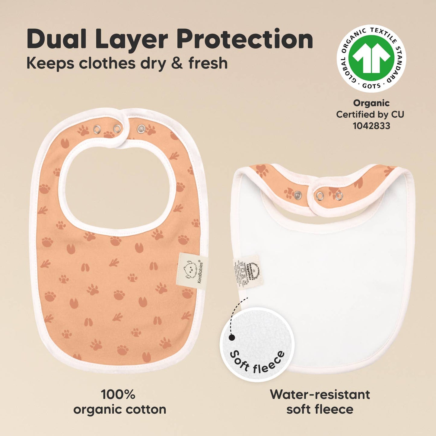 8-pack Urban Drool Bibs for Teething Baby Boys