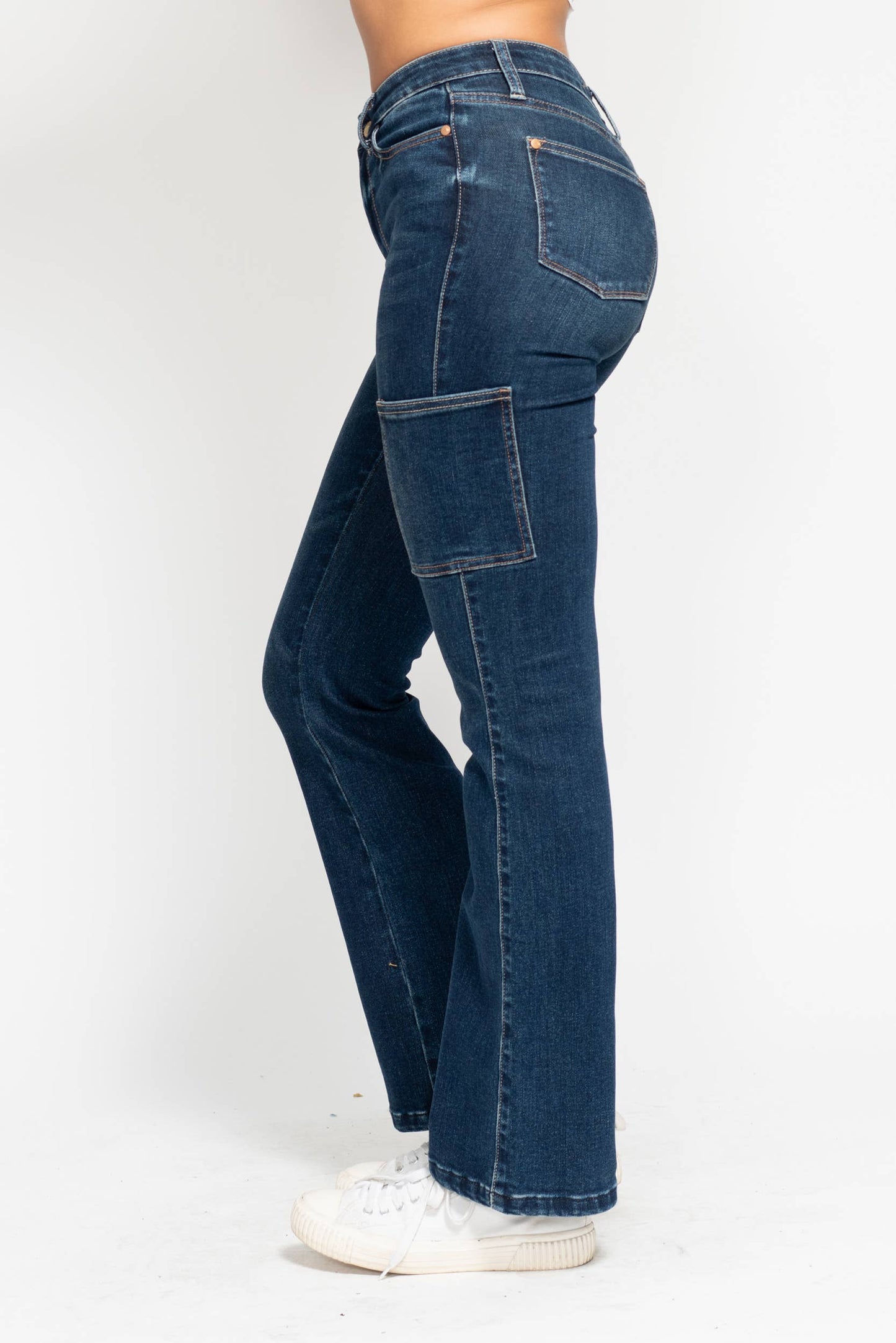 High Waisted Cargo Bootcut
