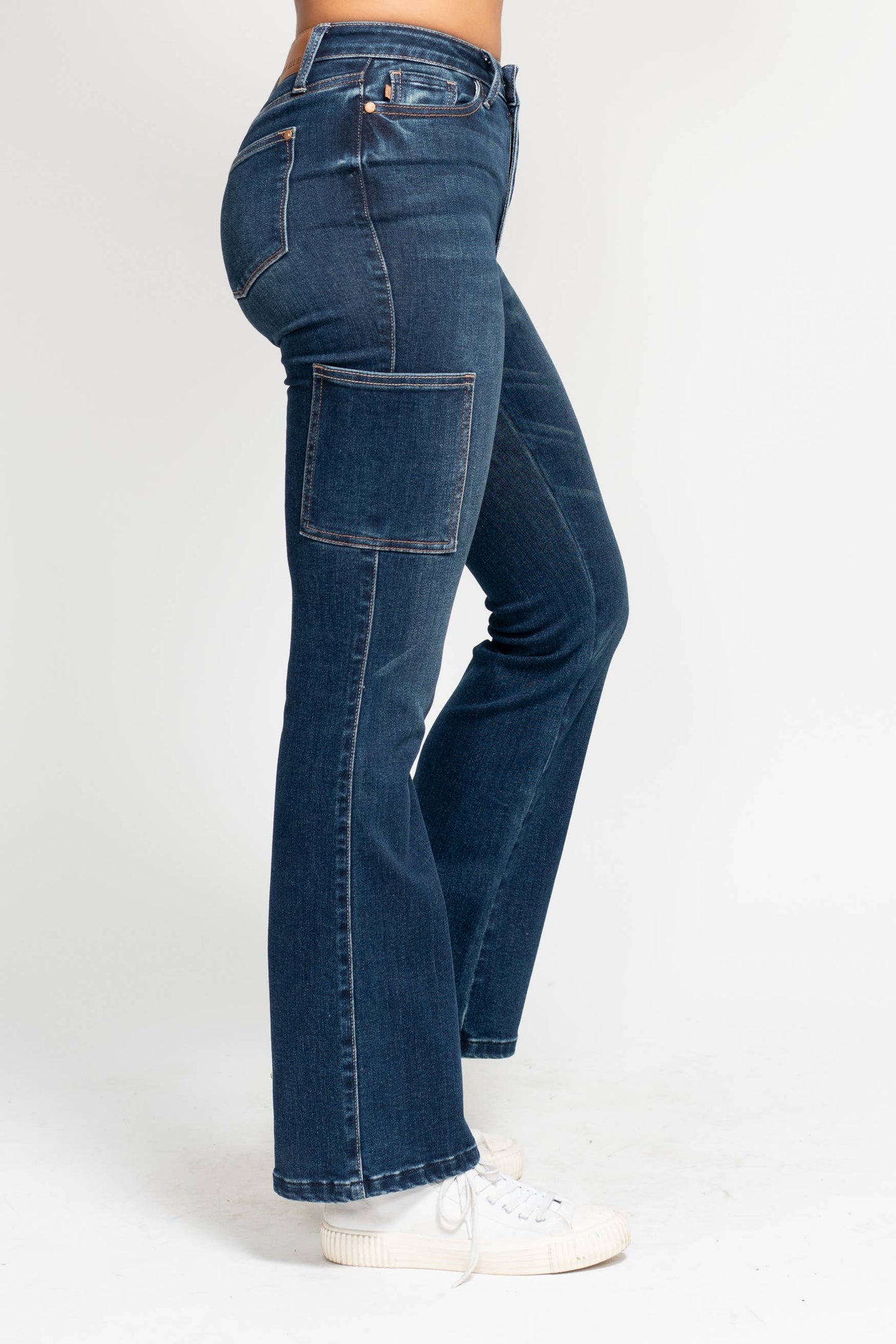 High Waisted Cargo Bootcut