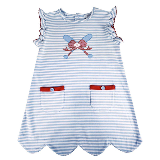 Baseball Girl's A-Line Dress