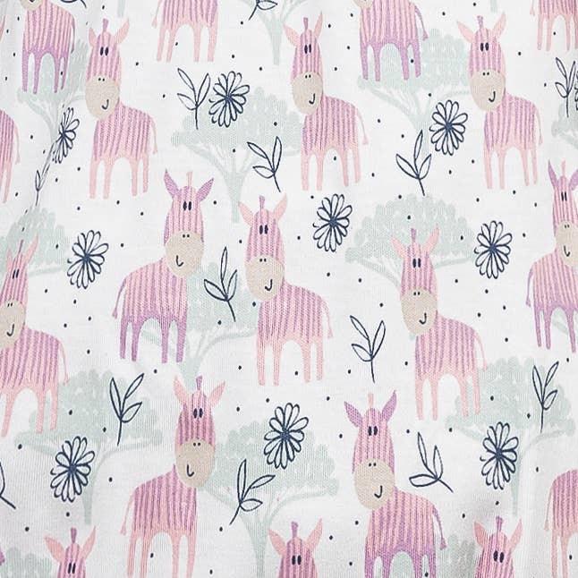 Mingling Zebras - Pima Cotton Baby Romper