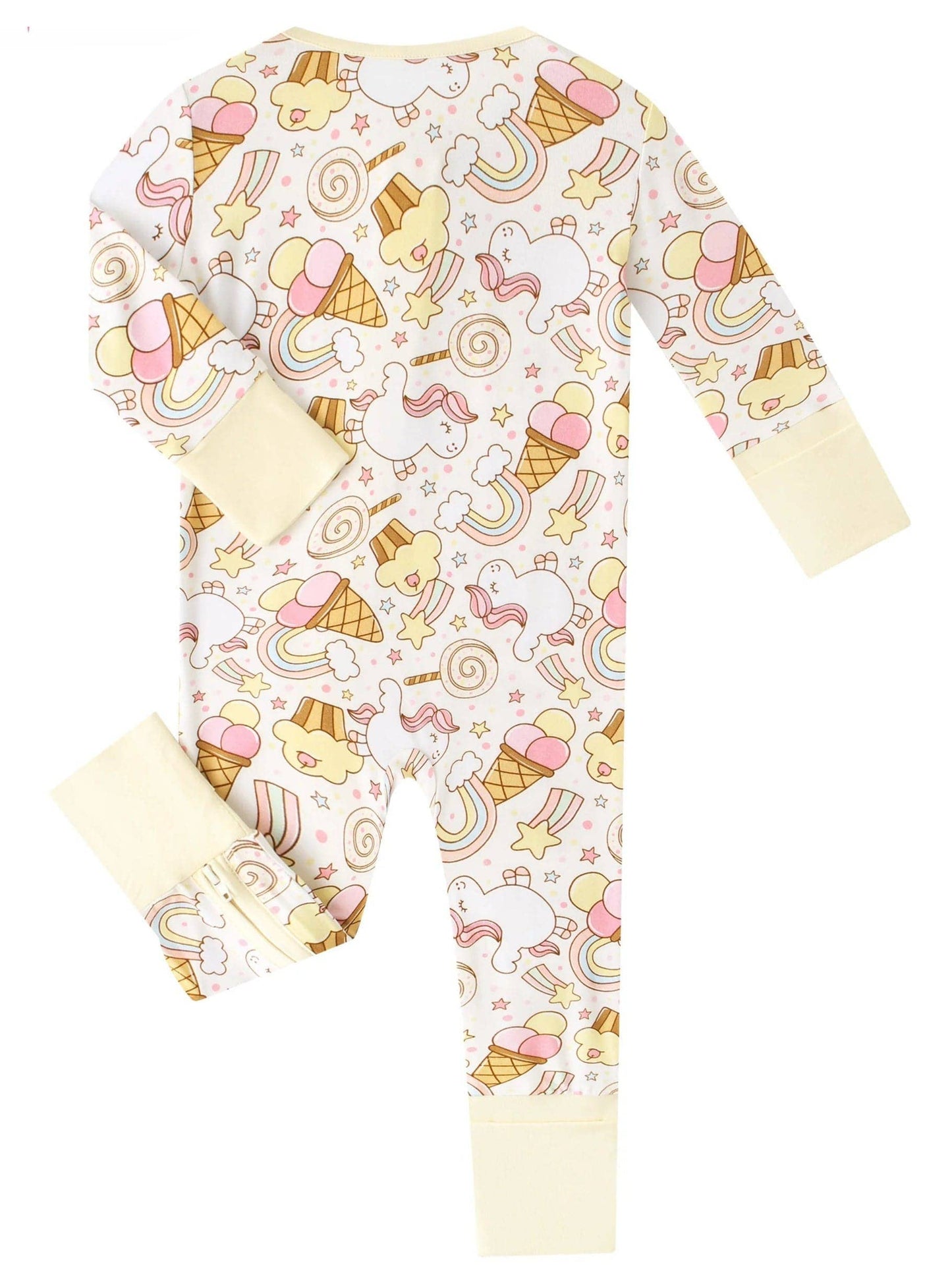 Sweet Treats Bamboo Baby Convertible Zippy Romper
