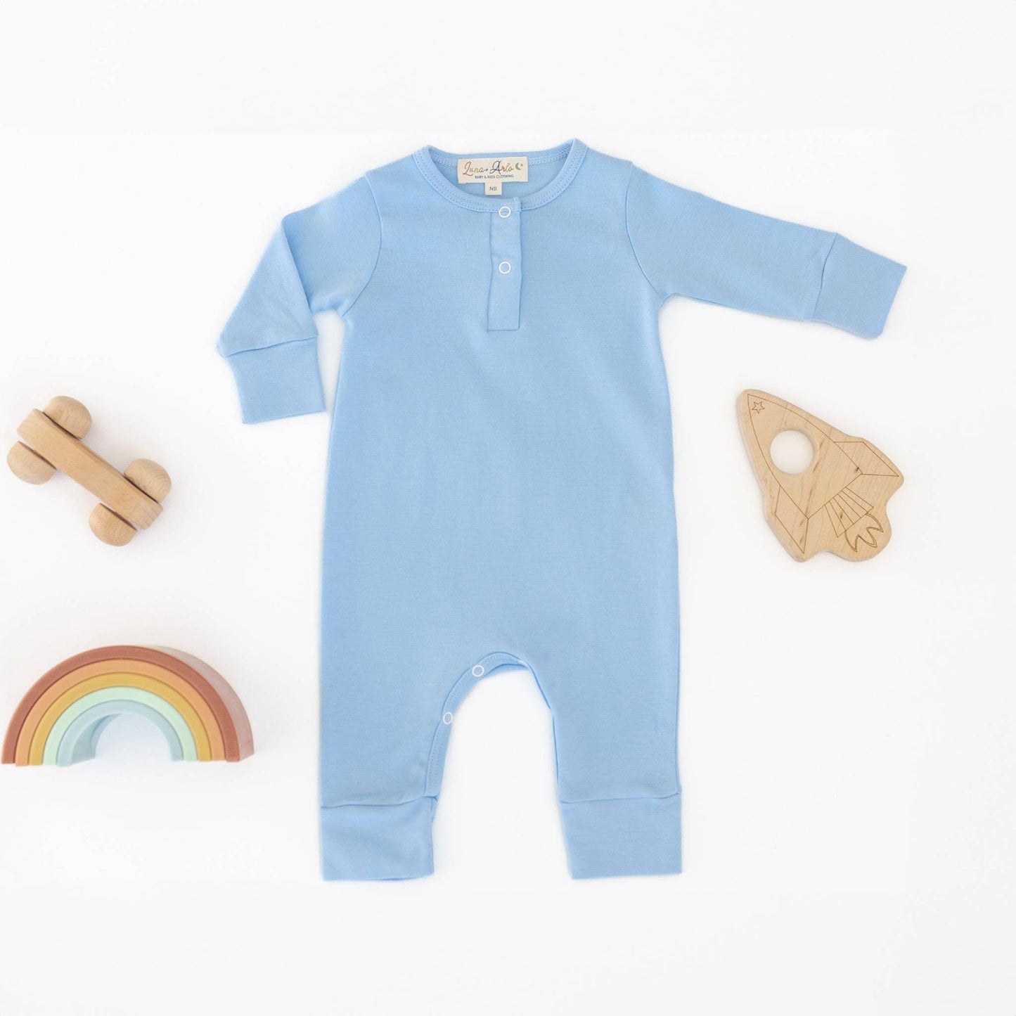 Luna & Arlo Basics Playsuit - Sky