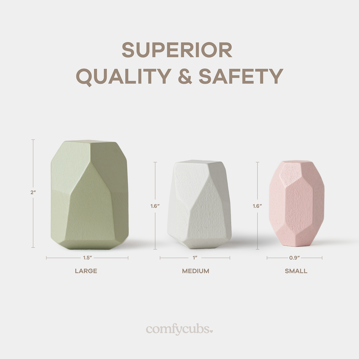 Stacking Blocks for Toddlers by Comfy Cubs in Blue or Pink
